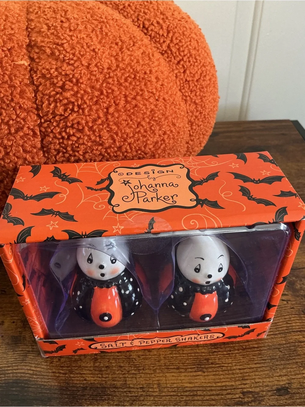 Johanna Parker Halloween Ghost Salt & Pepper Shaker Set